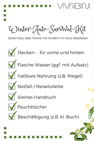 Das Winter-Auto-Survival-Kit: Stau und Pannen mit Kindern überleben