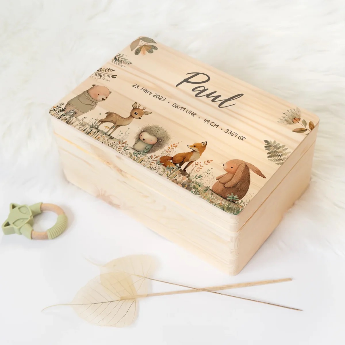 Erinnerungsbox von Bo and Bierdie als Geschenk zur Taufe