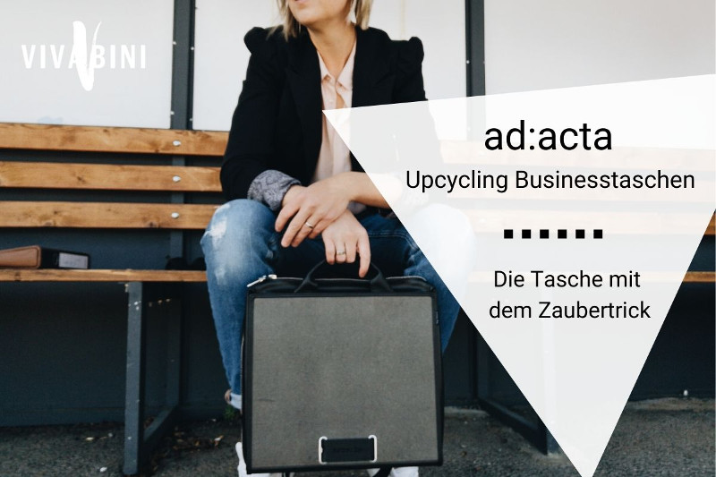 Vorstellung ad:acta upcycling businesstaschen