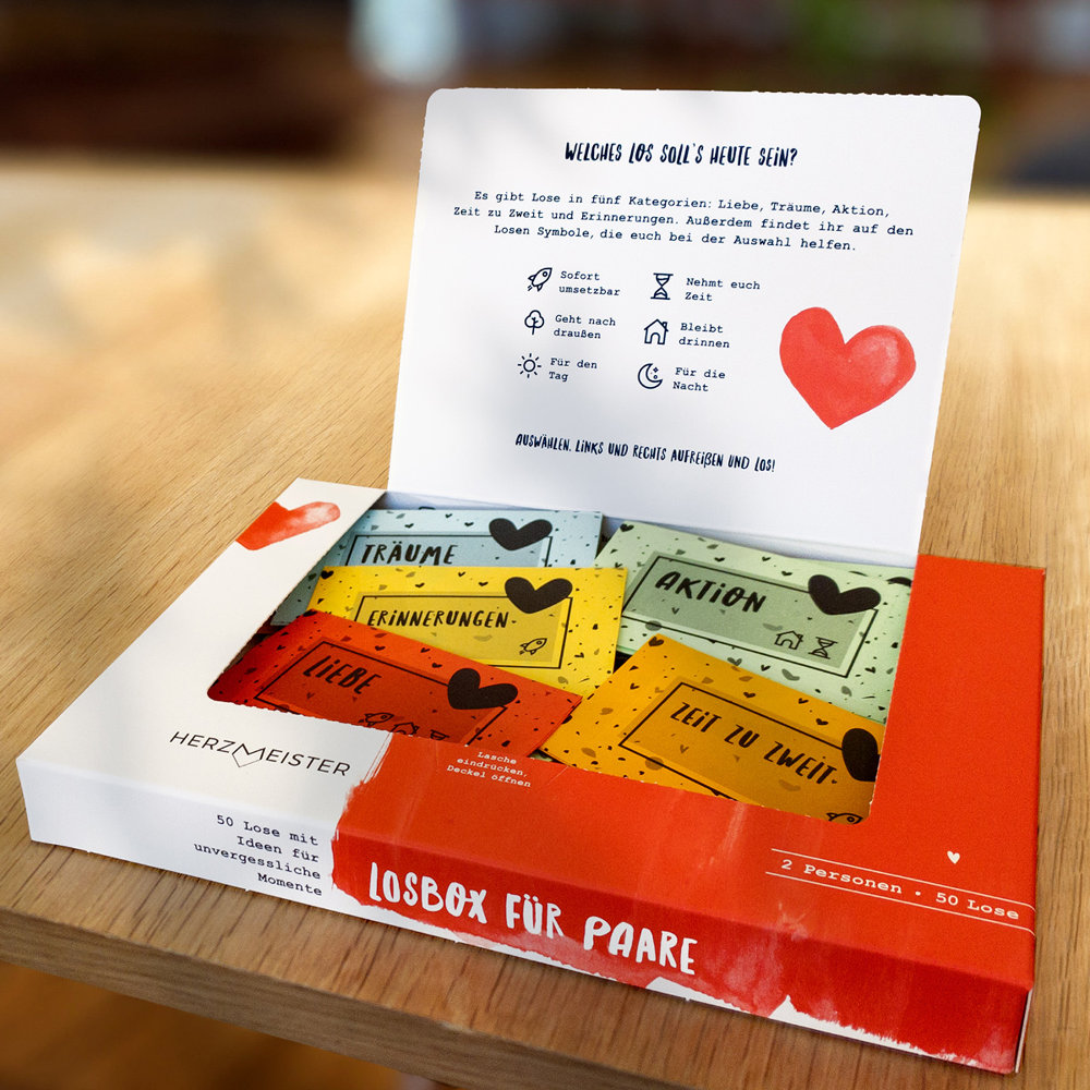Losbox für Paare von Herzmeister